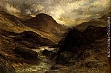 Gustave Dore Canvas Paintings - Gorge In The Mountains